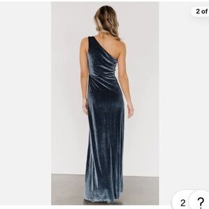 Baltic Born Tatiana One Shoulder Dress in Navy